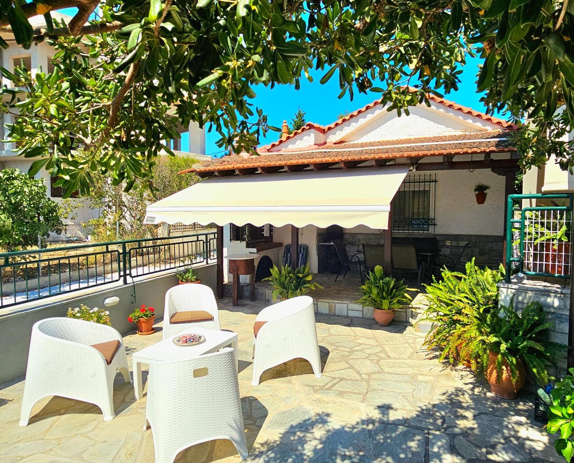 Polianthi Seaside House Villa Marathos  Buitenkant foto