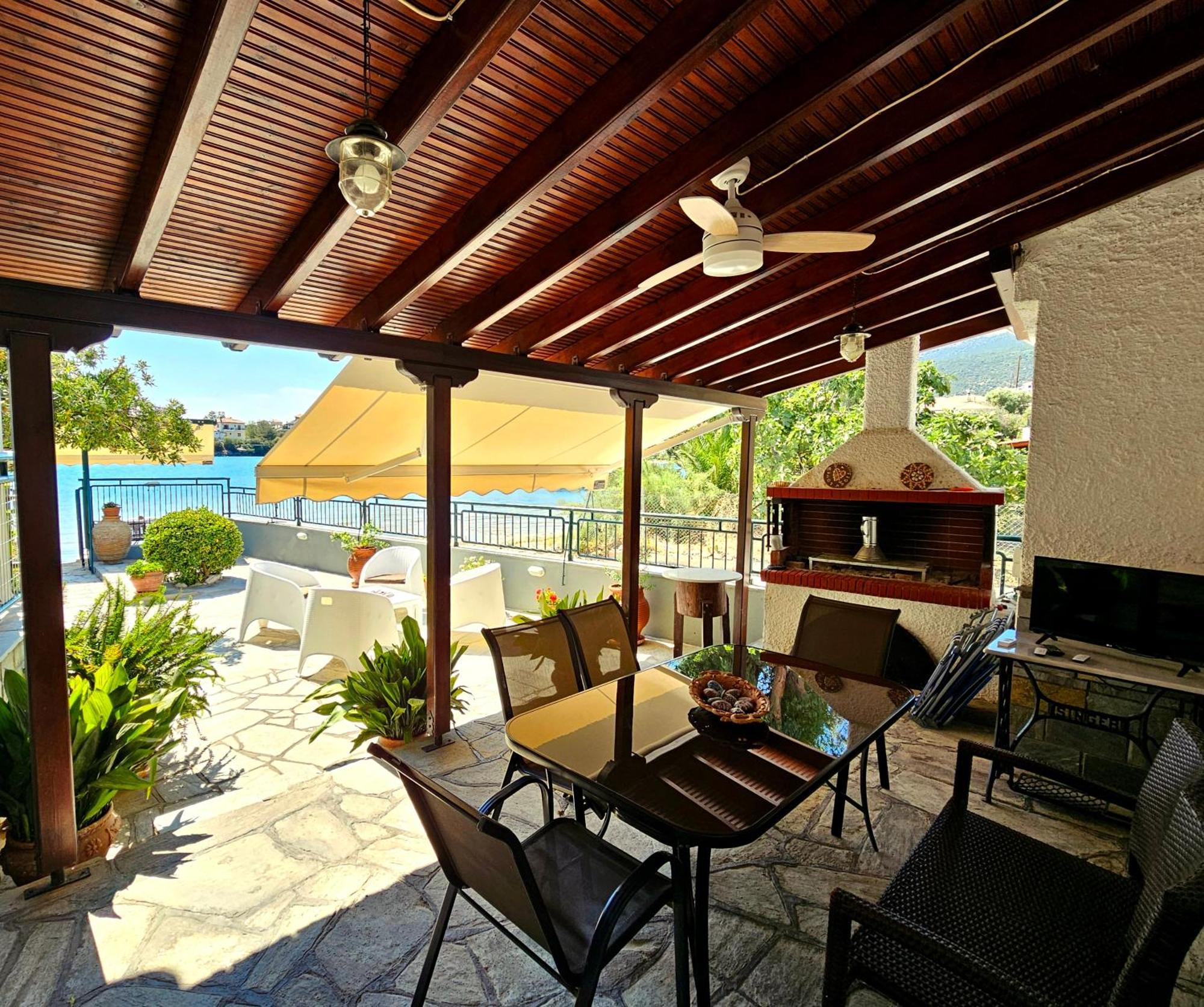 Polianthi Seaside House Villa Marathos  Buitenkant foto